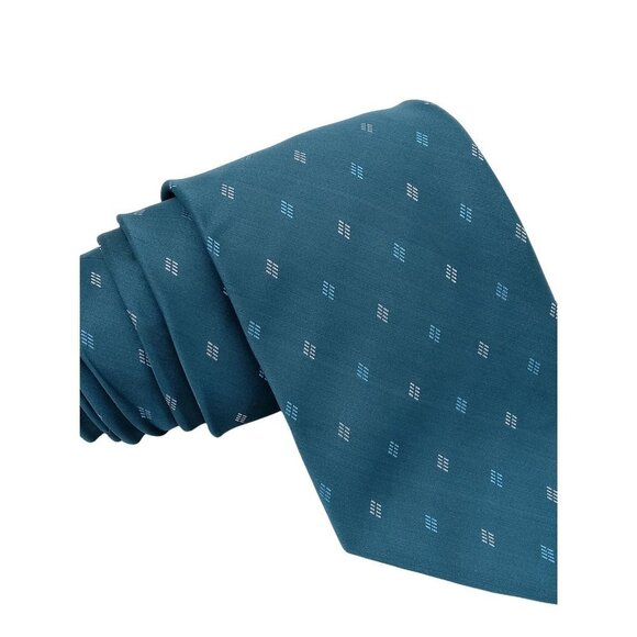 George Men's Tie Necktie Blue 100% Polyester 3.50" W by 59" L - Picture 2 of 5